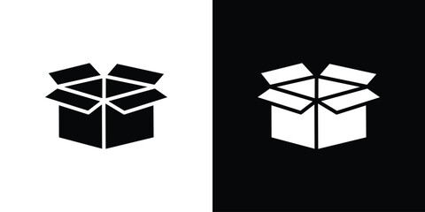 Open box icon vector, Symbol, logo illustrations