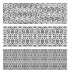 Geometric Pattern Set Line Art Vector Patterns Black and White, Modern Ethnic Patterns, Abstract Line Design Background