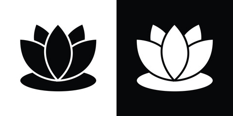 Lotus flower icon vector design element vector eps 10