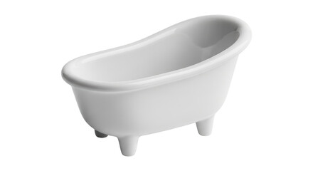 Isolated Ceramic Bathtub