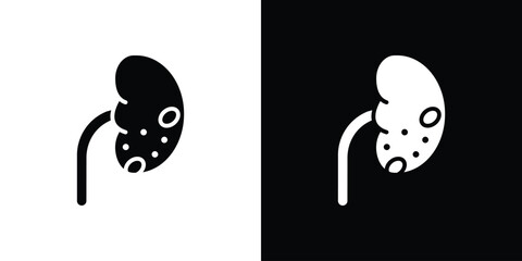 Kidney disease icon vector design element vector eps 10