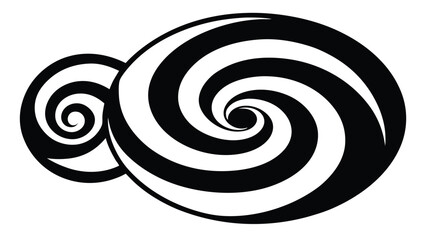 Black and white swirls design with transparency perfect for various creative projects