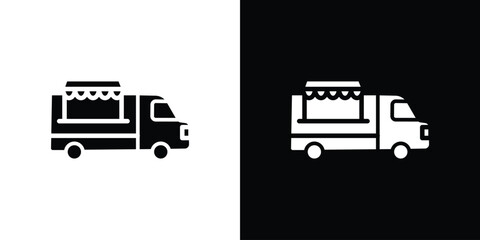 Food truck icon vector design element vector eps 10