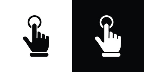 Finger control icon vector design element vector eps 10