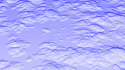 abstract cloud computing retro style background with space