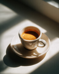 Cozy Morning Coffee with Rich Contrast