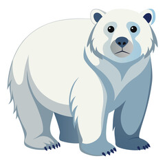Fototapeta premium Polar bear on white background