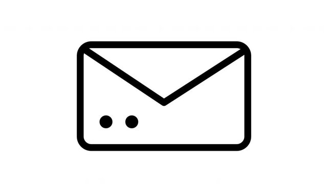 icon line motion graphic gmail