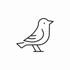 bird sit icon sign vector