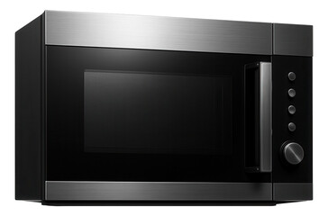 Obraz premium Built-in microwave with an eco mode for energy efficiency in an environmentally-friendly residence.