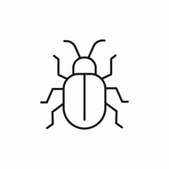nature bug icon sign vector