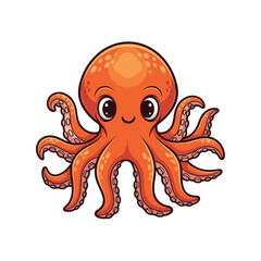 Cute sea creature icons very cool design