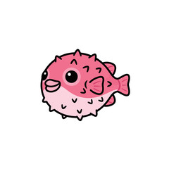 Cute sea creature icons very cool design