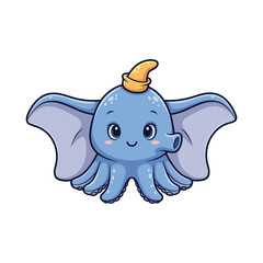 Cute sea creature icons very cool design