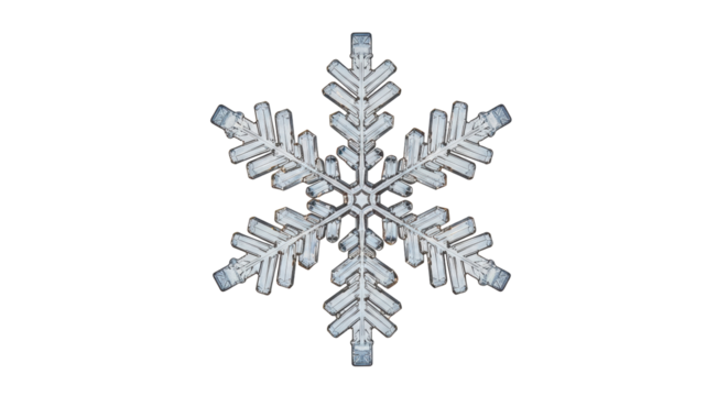 Isolated Single Snowflake