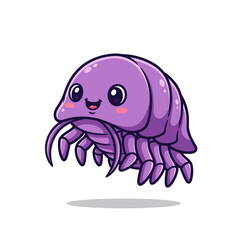 Cute sea creature icons very cool design