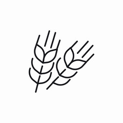 wheat product icon sign vector