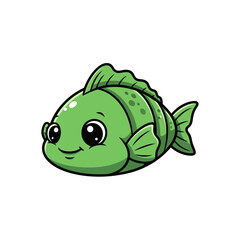 Cute sea creature icons very cool design