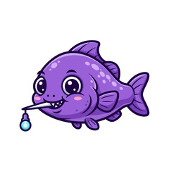 Cute sea creature icons very cool design