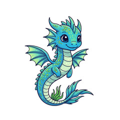 Cute sea creature icons very cool design