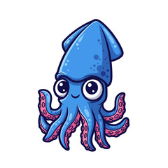 Cute sea creature icons very cool design