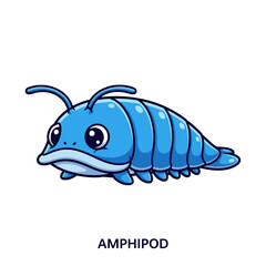 Obraz premium Cute sea creature icons very cool design