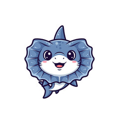 Cute sea creature icons very cool design