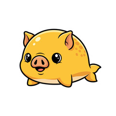 Cute sea creature icons very cool design