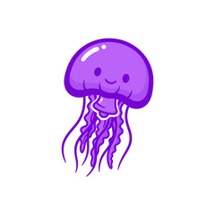 Cute sea creature icons very cool design