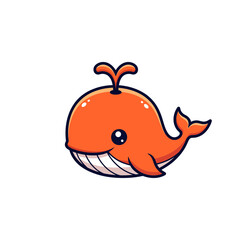 Cute sea creature icons very cool design