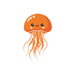 Cute sea creature icons very cool design