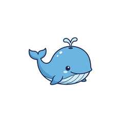 Cute sea creature icons very cool design