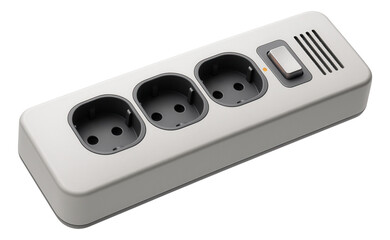 Obraz premium Socket mechanism with surge protection, essential for safeguarding electronics in a tech-heavy home office.