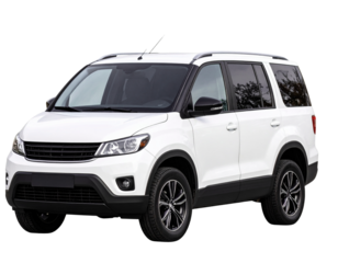 Family car,Luxury SUV isolated on transparent and white background.