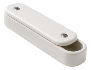 Cable channel with a child-safe design, featuring rounded edges and screw-secured covers, suitable for use in nurseries or playrooms.