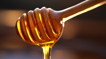 Honey dripping from a dipper (1)