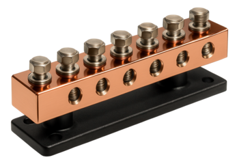 High-capacity grounding busbar for large residential properties, capable of handling extensive electrical systems.