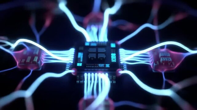 Microchip Array with Synaptic Bridges