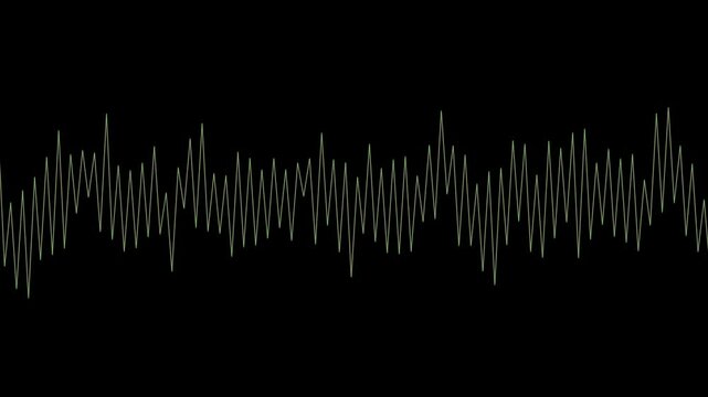 Audio waveform on black background
