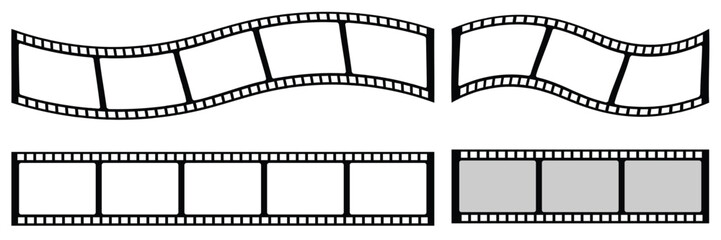 Vintage Film Strip Roll – Retro 35mm Camera Negative Frame for Movie, Photo and Video Editing