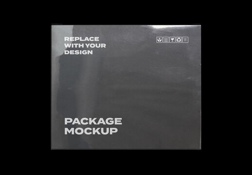 Paper Glossy Pack Package Box Shop Plastic Mockup Template Packaging Branding Brand Identity