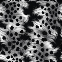 Close-up wild animal fur pattern of black and white zebra skin texture