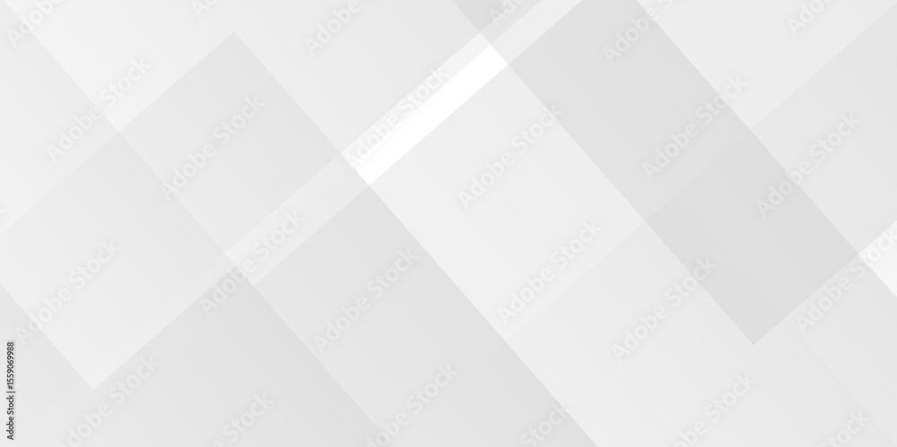 Fototapete abstract white and gray overlap triangle geometric technology pattern. minimal rectangle randomly ar
