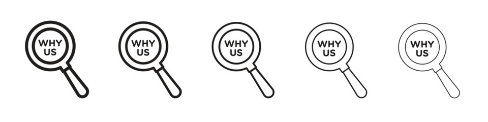 Why us icon vector design element vector eps 10