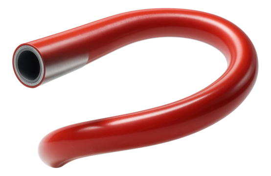 Metal-plastic pipe for underfloor heating in a private house, featuring a flexible design to accommodate various layouts.