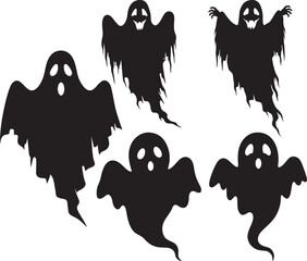 Scary ghost design vector illustration