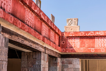 Palacio de Quetzalpapálotl (mariposa preciosa), Teotihuacán, Estado de México.