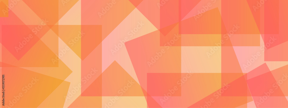 Poster abstract overlap red and orange overlap triangle geometric technology pattern. minimal rectangle ran