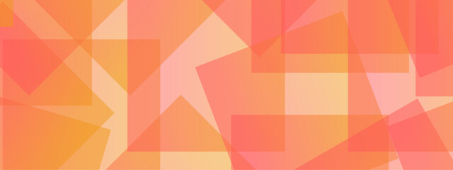 Abstract overlap red and orange overlap triangle geometric technology pattern. minimal rectangle randomly red, orange lines transparent background layers overlapping presentation design.