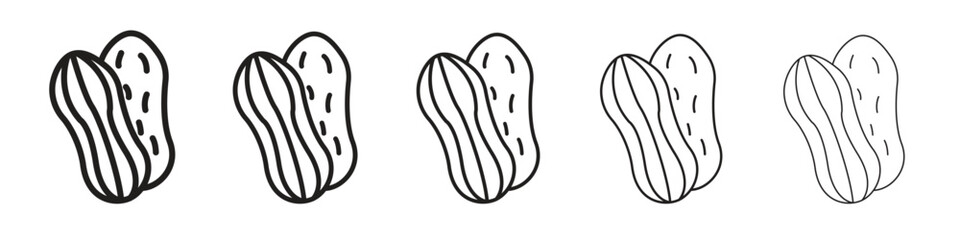 Peanut icon vector, Symbol, logo illustrations